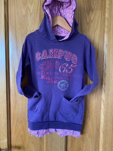 Dunnes Stores Girl's Purple Campus Hoodie | 6 years
