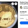 Astrology Zodiac Chinese Lunar animal year 24ct Gold Plated Proof Piedfort quality coins set Image 6
