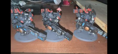 warhammer 40k: xv88 broadside battlesuit x3