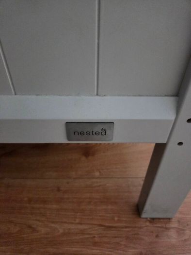 Nested toddler cot with mattress, barely used, good condition
