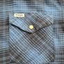 Wrangler Western Men's Pearl Snap Button Shirt Size Medium Image 2
