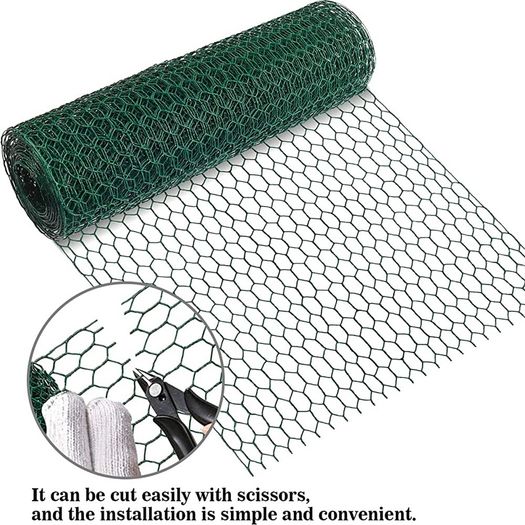 Wire Mesh Roll 0.4m x 5m, JatilEr Chicken Wire Fencingl 25mm Hole Size, Mesh Fencing Strong Tensile, Galvanised Wire Mesh Anti-Rust for Multiple Purposes In DIY and Industrial Environments (FREE POSTAGE)