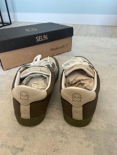 Selbi Tancredi Soft sneakers EU 43 / UK 10 | Olive & cream | New