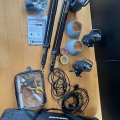 Elinchrom D Lite RX4 studio lights x 3 plus extras