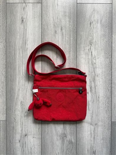 Kipling Arto Medium Crossbody Bag Red Rouge