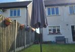 Garden parasol with parasol base