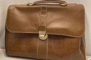 Stylish French Lancel Leather Briefcase Women's Bag