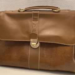 Stylish French Lancel Leather Briefcase Women's Bag