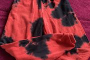 Red pattern jog pants age 10/11
