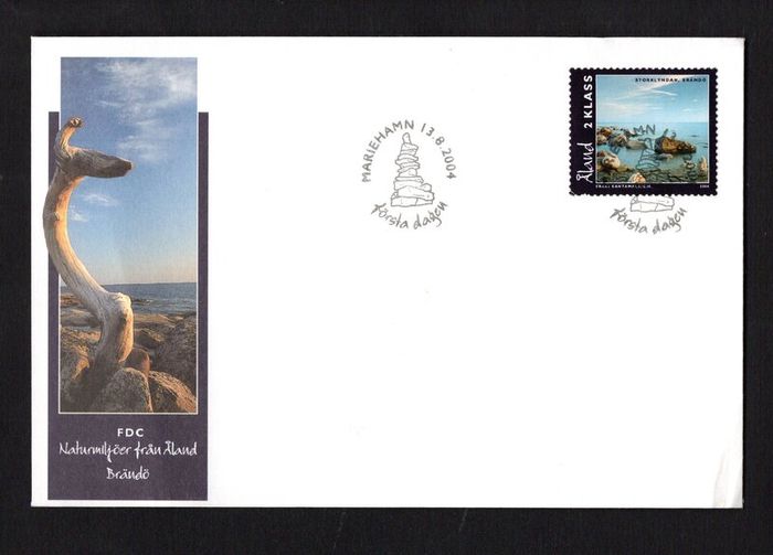 2004 Aland Landscapes Storklyndan, Brando Commemorative Stamp First Day Cover (FDC)