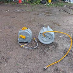 2 garden hose reels