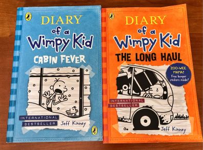 Diary Of A Wimpy Kid Books 6&9, Cabin Fever & The Long Haul by Jeff Kinney