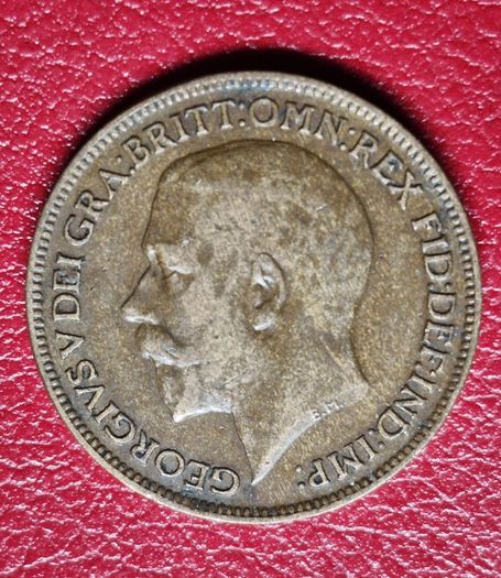 1921 Farthing George V coin