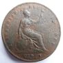 Queen Victoria Large Copper Penny 1855, British Coins, Victorian Coin Image 3