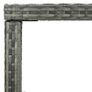 Garden Bar Table Grey 130x60x110 cm Poly Rattan and Glass Image 2