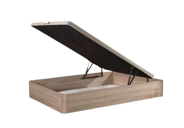 Oak Ottoman Storage Bed Stylish Space, Double