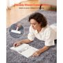 Indoor Plush Area Rugs, 2.44 x 3.05m Plush Carpet, Area Rugs Furry with Long Plushs Pile, Thick & Durable High-Pile Rug for High-Traffic Areas, Non-Shedding & Non-Slip Backing, Blue-Gray Image 6