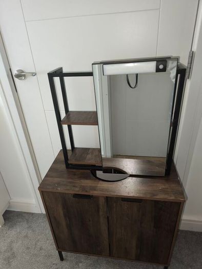 Tromso Under Sink Cabinet And Tromso Bathroom Mirror Cabinet