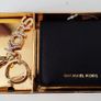 Michael Kors Balck Wallet Zip with Golden Key Ring Image 5