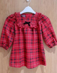 Baby girl Tartan Christmas Dress