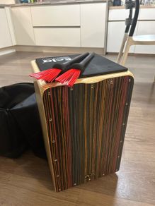 Cajon club salsa + backpack Case + Vick firth cajon bru-llet