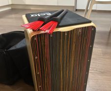 Cajon club salsa + backpack Case + Vick firth cajon bru-llet