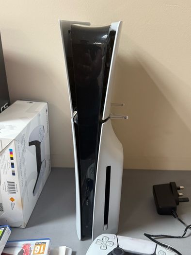 PS5 Digital Edition Bundle Disc Drive, 2 Controllers, Charging Dock and 3 Games  Excellent Condition