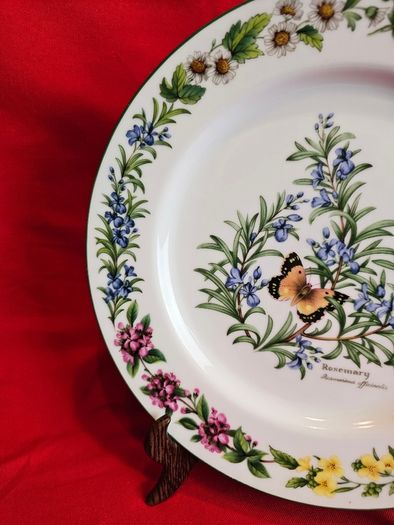 Royal Worcester Herbs Dinnerware , Set of two Rosemary and Black Mustard plates