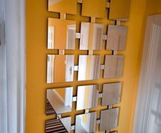 Art Deco Square Mirrors x 2