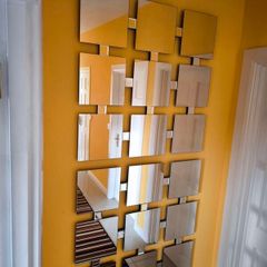Art Deco Square Mirrors x 2