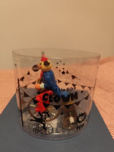 Wind Up Clown Toy on Bike