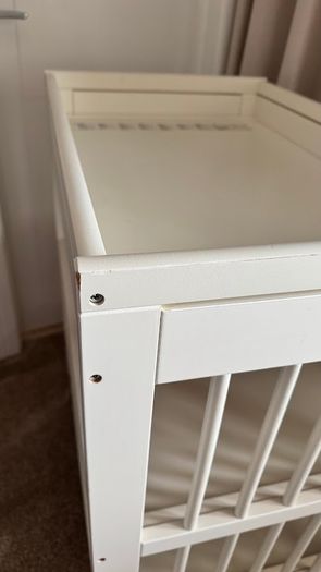 IKEA GULLIVER Changing table, changing unit, baby station in white - kids, toddlers, newborn with new mat cover