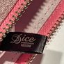 Irish designer DICE Soft Pink Shimmer Clutch Bag Immaculate Condition Image 2