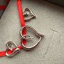 Jewellery set 9carot White Gold/ 1/20 carot diamond earrings and necklace pendant Image 2
