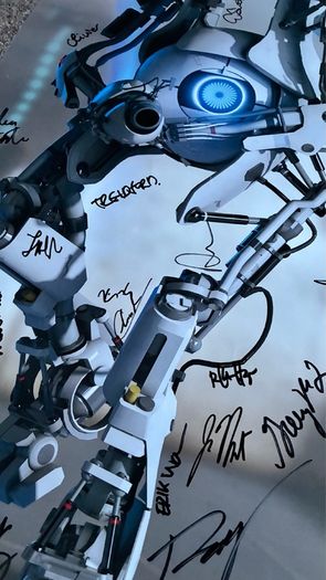 Signed PORTAL 2 Valve Development Team Poster