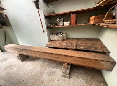 4m Solid Oak Beam