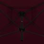 Double Parasol with Steel Pole 250x250 cm Bordeaux Red Image 4