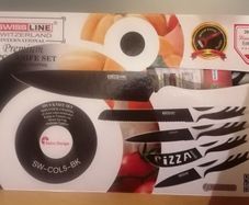 Brand New in Box: Swiss Line Stainless Steel knife set of 5 + 1