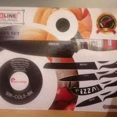 Brand New in Box: Swiss Line Stainless Steel knife set of 5 + 1