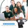 HD webcam 1080P with auto focus, computer camera 360  rotatable USB web camera with stereo noise canceling web cam with microphone for desktop PC Image 6