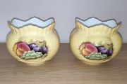 Aynsley Orchard Gold 2 Windsor Rose bowls