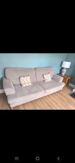 Sofa and foot stool