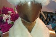 Elegant white fur hat and collar Edward Mann