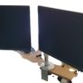 Humanscale M-Flex M2 Dual Monitor Arm + 2 Dell UltraSharp U2412M Monitors + Cables Image 4