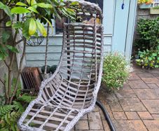 Outdoor Hanging Swing Chair with Cushion