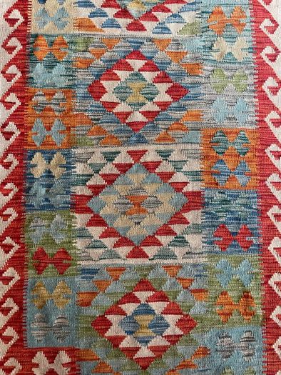 Kilim Afghan rug Hallway runner