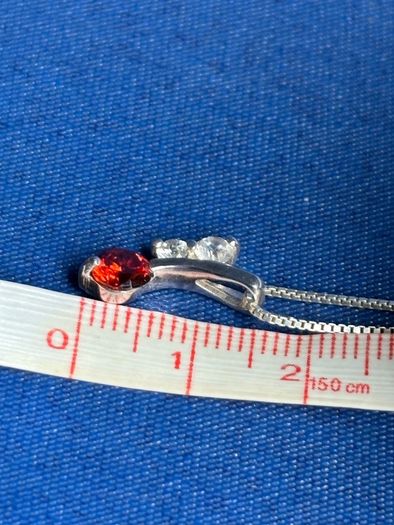 Sterling Silver Cherry Necklace