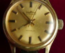 Vintage Fortis Gold Plated Wrist Watch Swiss 17 Jewel Incabloc Manual Wind Movement Swiss Made Wind up (works well and keeps time)