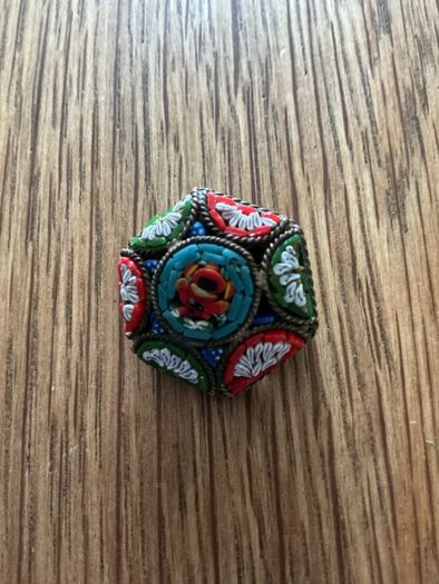 Vintage Italian micro mosaic brooch