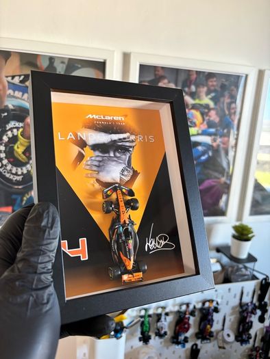 Formula 1 - Lando Norris Frame  - 1:64 McLaren Car, Gift, Collectibles